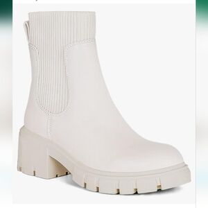 White Chelsea Boots